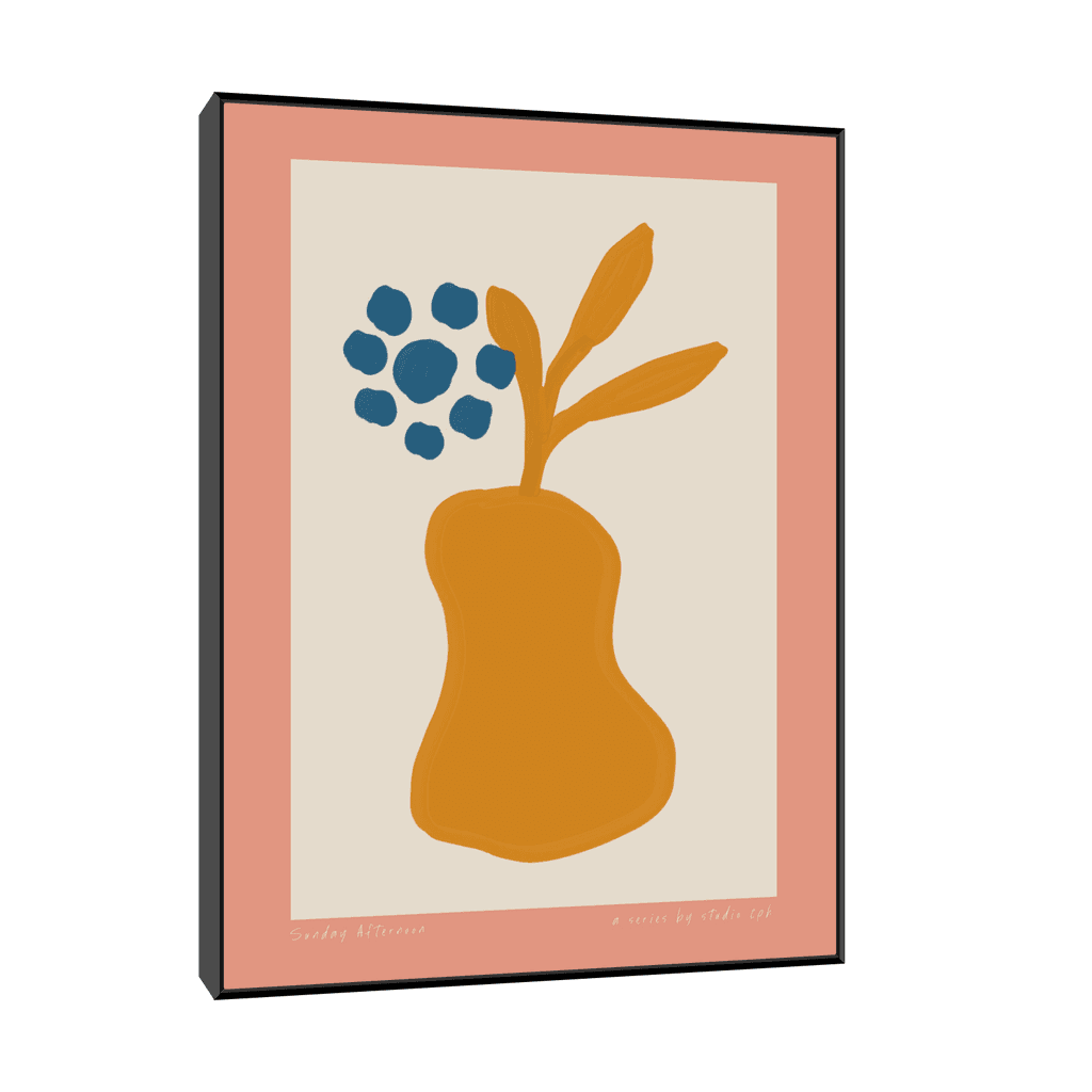 Canvas Slika na platnu Kruška 30x40cm, Sa ramom, Crni