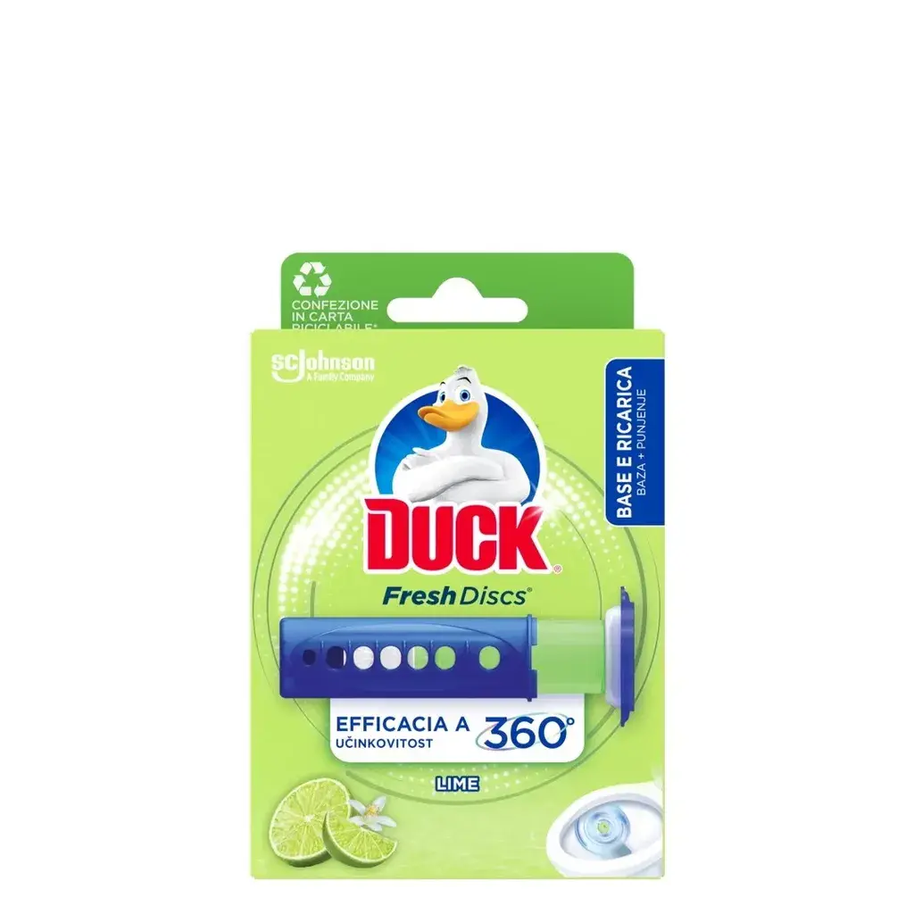Duck Osveživač za WC šolju Disk, 36 ml, Lime