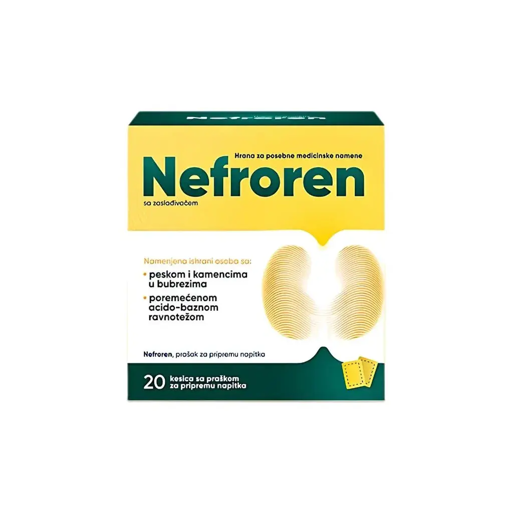 Nefroren Dodatak ishrani za normalan rad bubrega i jetre, 20 kesica