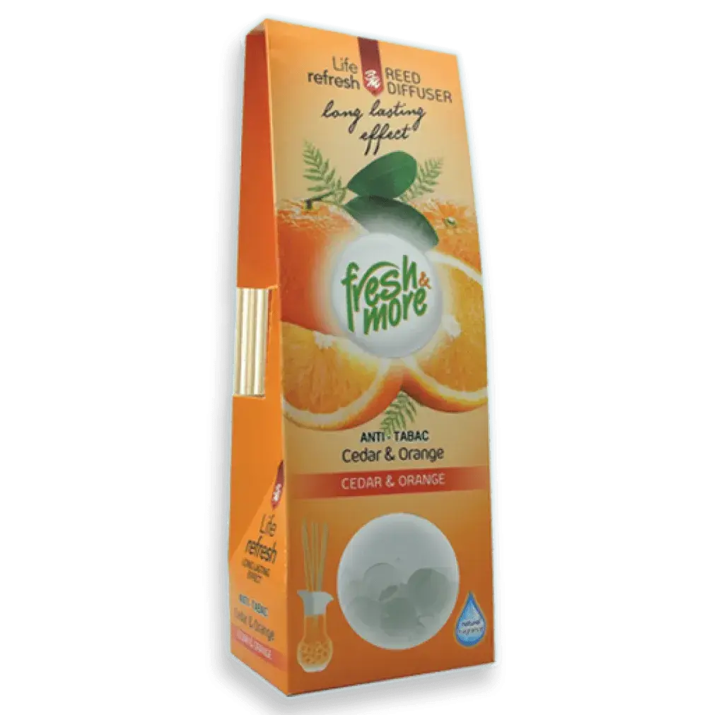 Fresh & More Mirišljavi štapići Anti Tabac Cedar & Orange, 35 ml