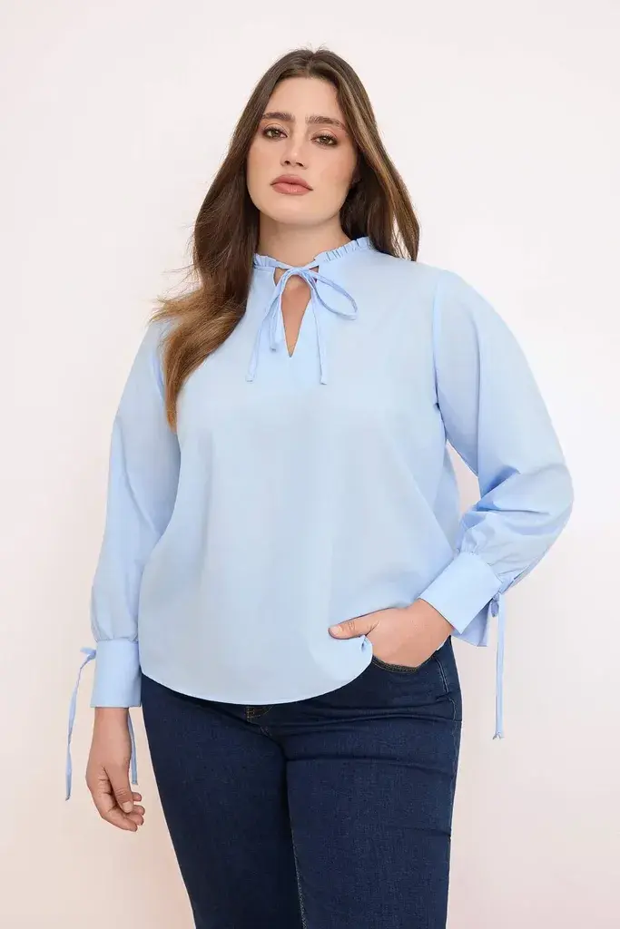Trendyol Curve Ženska bluza Tbbss26Af00020, Plava