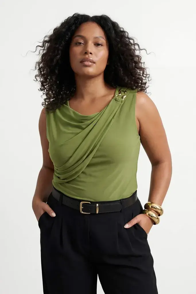 Trendyol Curve Ženska bluza Tbbss26Af00051, Zelena
