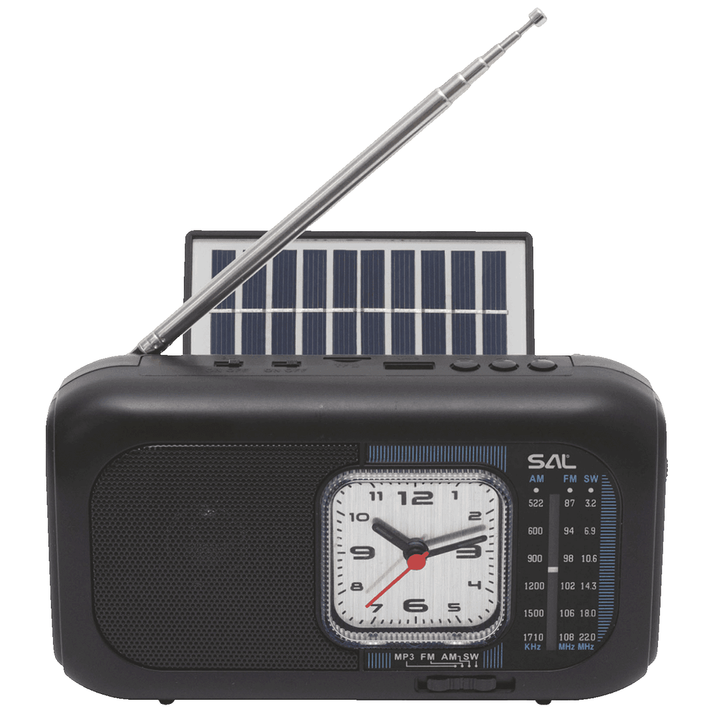 SAL radio priјemnik sa solarnim napaјanjem, FM-AM-SW, Bluetooth, RPH3, crni