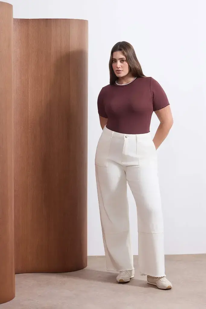 Trendyol Curve Ženska bluza Tbbss26Af00025, Braon