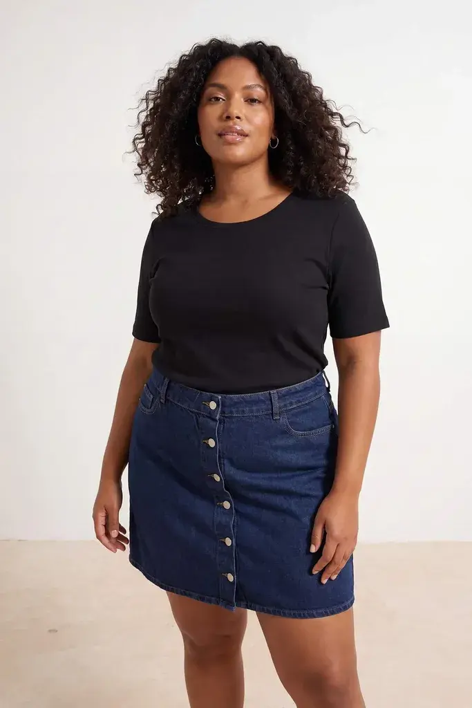 Trendyol Curve Ženska bluza Tbbss26Af00131, Crna
