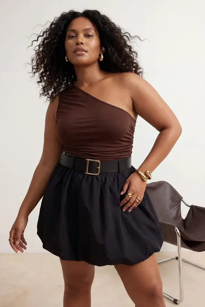 Trendyol Curve Ženska bluza Tbbss26Af00086, Braon