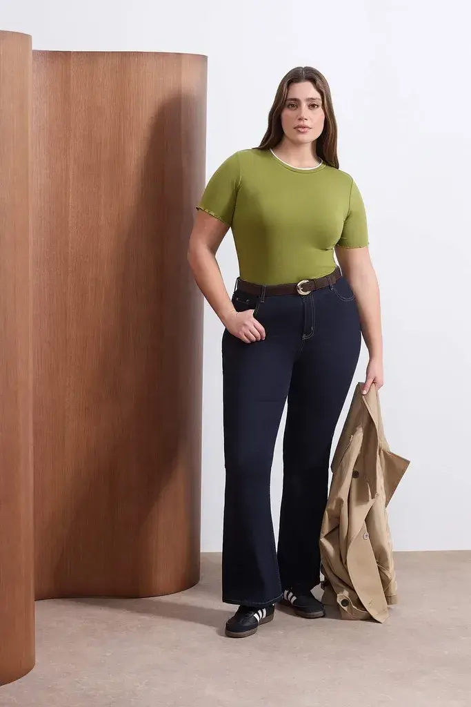 Trendyol Curve Ženska bluza Tbbss26Af00025, Zelena