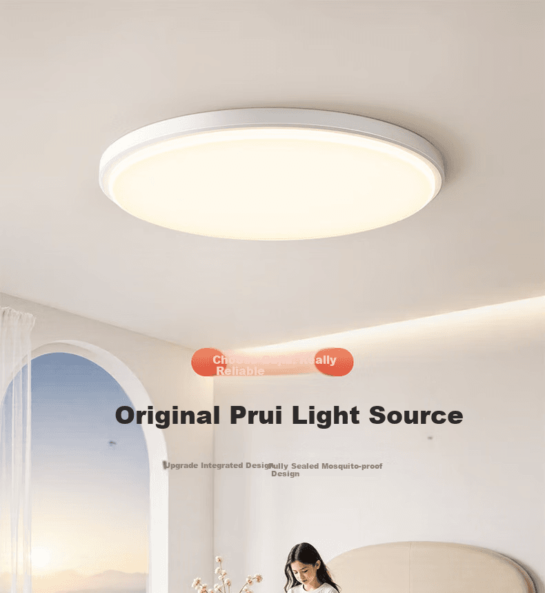 Gujia Plafonska lampa LED, 30 W, 220 V, Bela