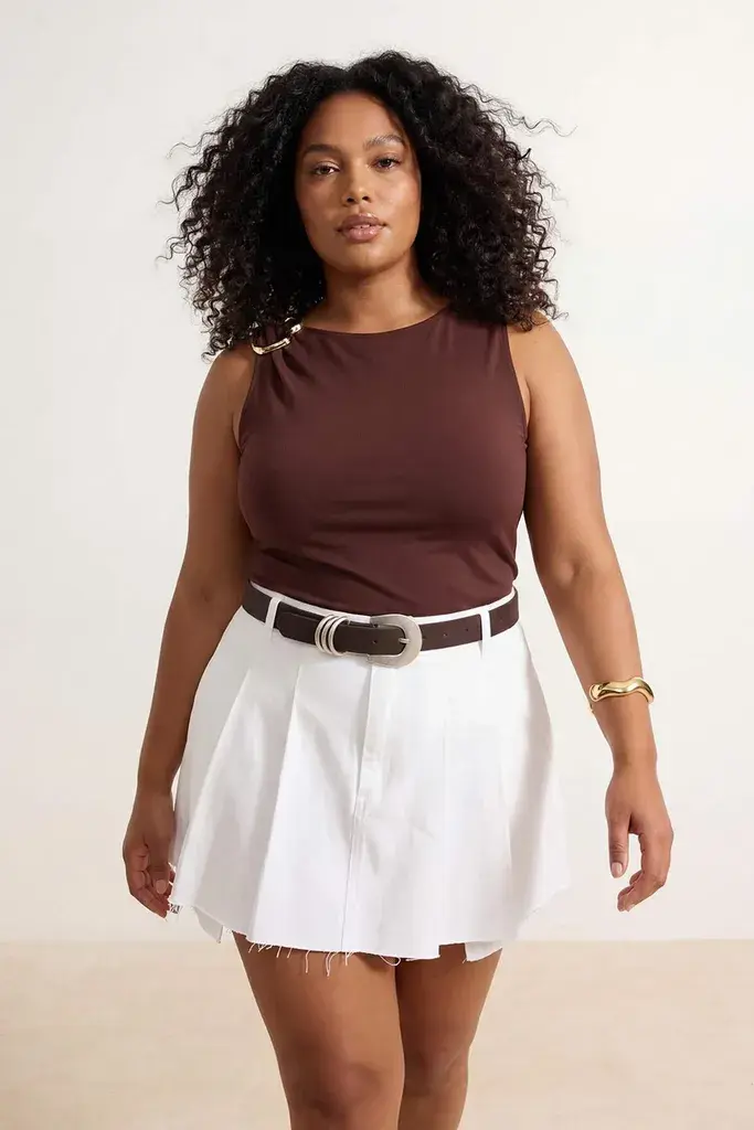 Trendyol Curve Ženska bluza Tbbss26Af00099, Braon