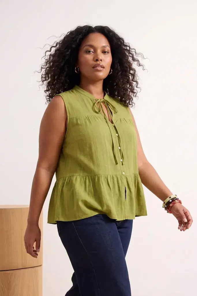 Trendyol Curve Ženska bluza Tbbss26Af00129, Zelena