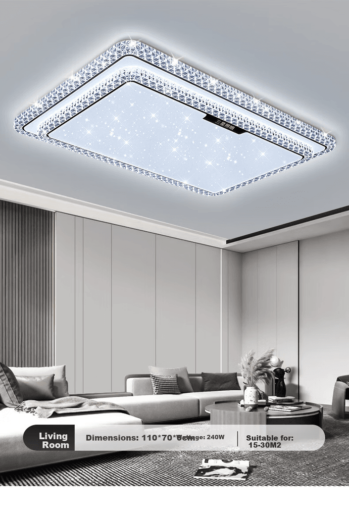 Sanxingzhaoming Pafonska lampa LED, 240 W, Bela