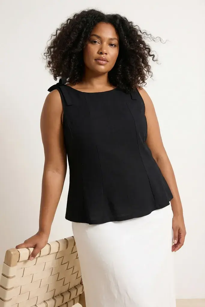 Trendyol Curve Ženska bluza Tbbss26Af00078, Crna
