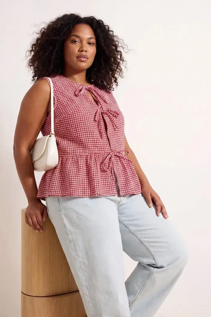 Trendyol Curve Ženska bluza Tbbss26Af00090, Crvena