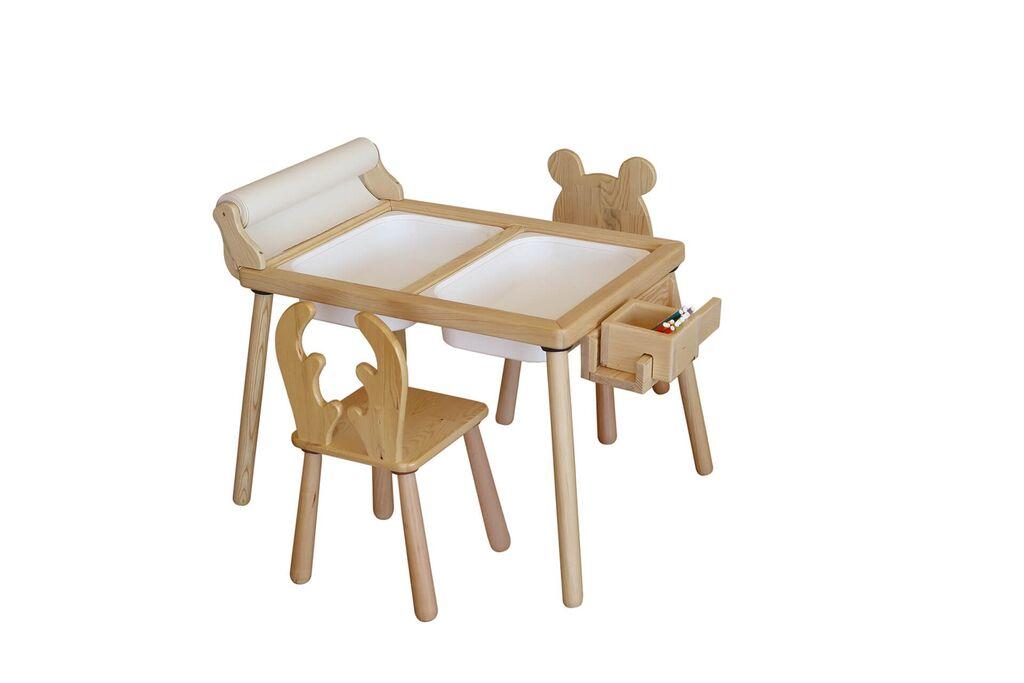 Hanah Home Dečiji sto i 2 stolice, Beli