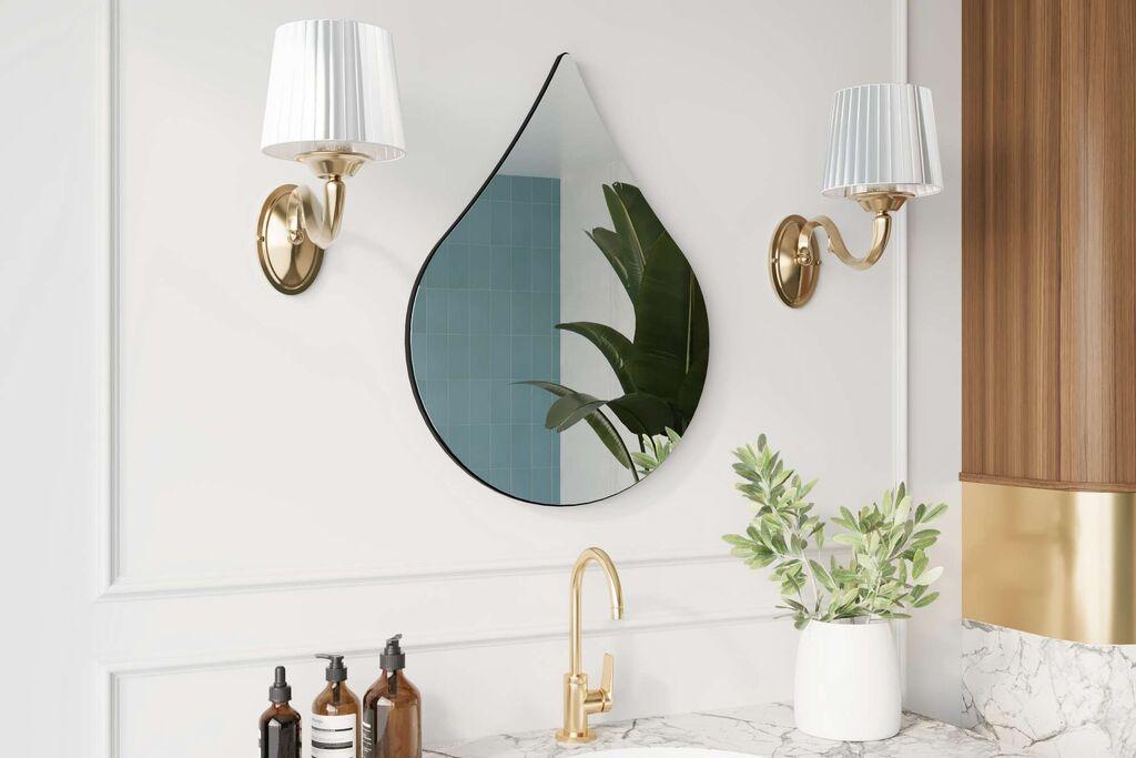 Hanah Home Ogledalo Damla, Crno