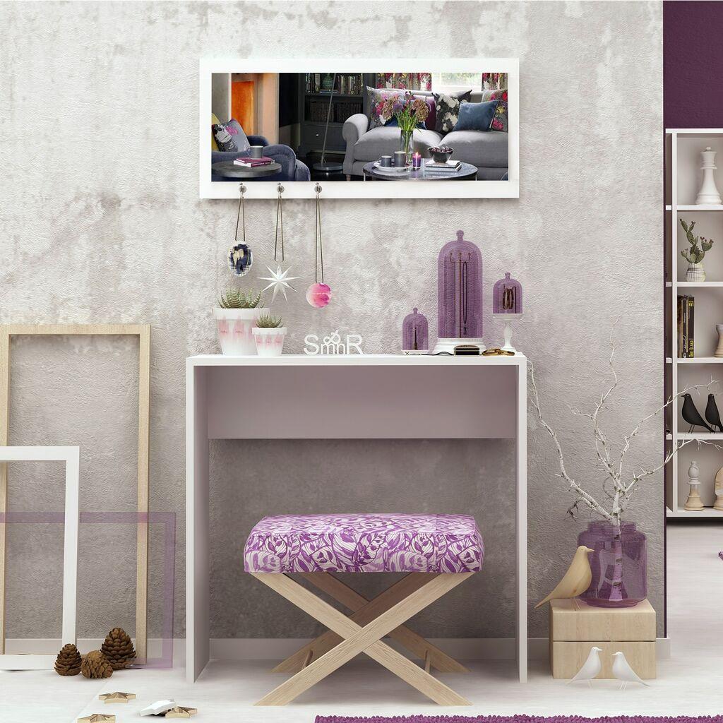 Hanah Home Komoda Salerno, 80x82x30 cm, Bela