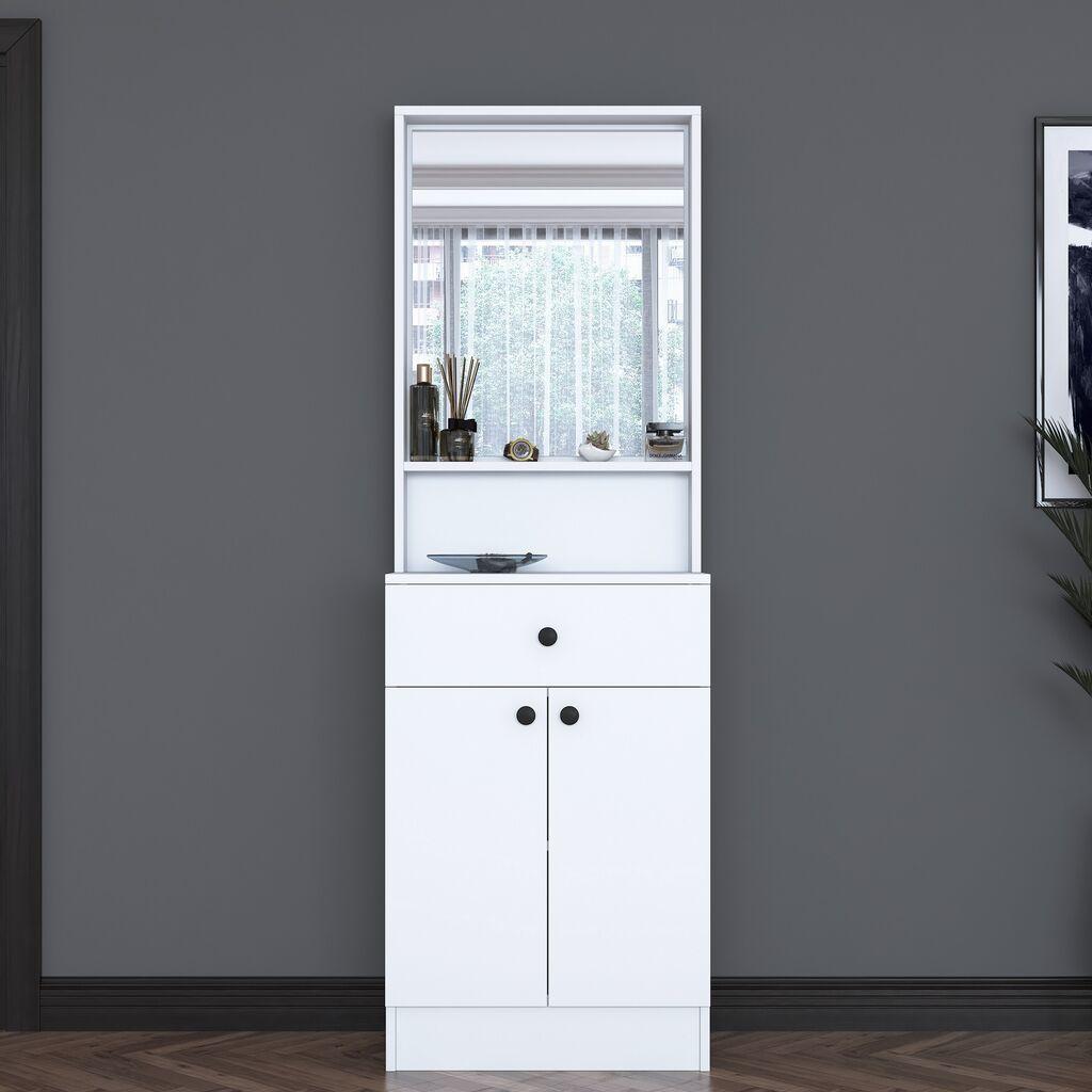 Hanah Home Komoda za hodnik P6 3293, 60x182.8x35.5 cm, Bela