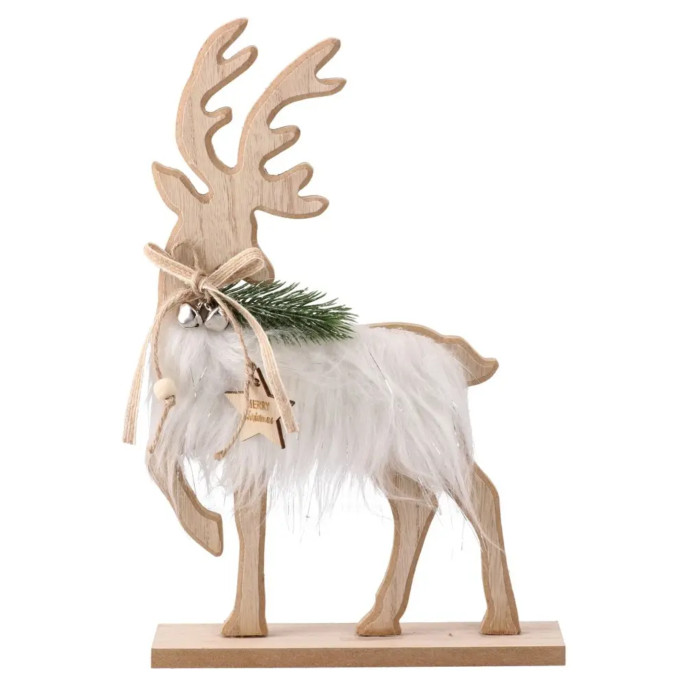 Festa Novogodišnja dekoracija Irvas Sven, 19cm, Beli