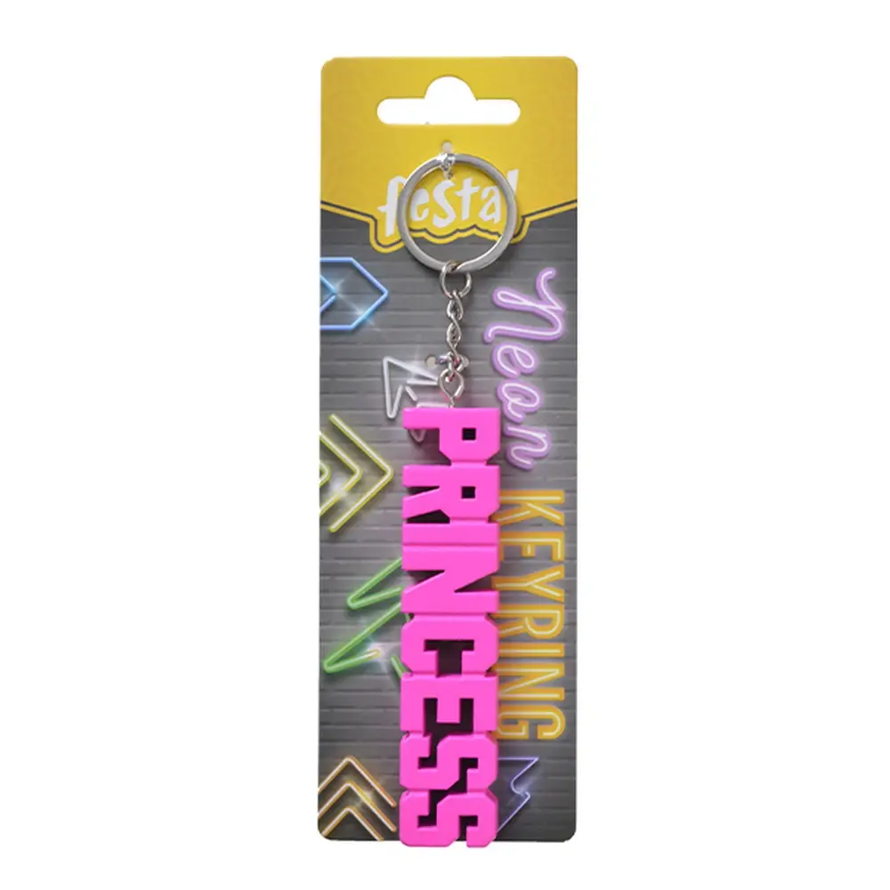 Festa Privezak za ključeve Princess, Neonski, Roze
