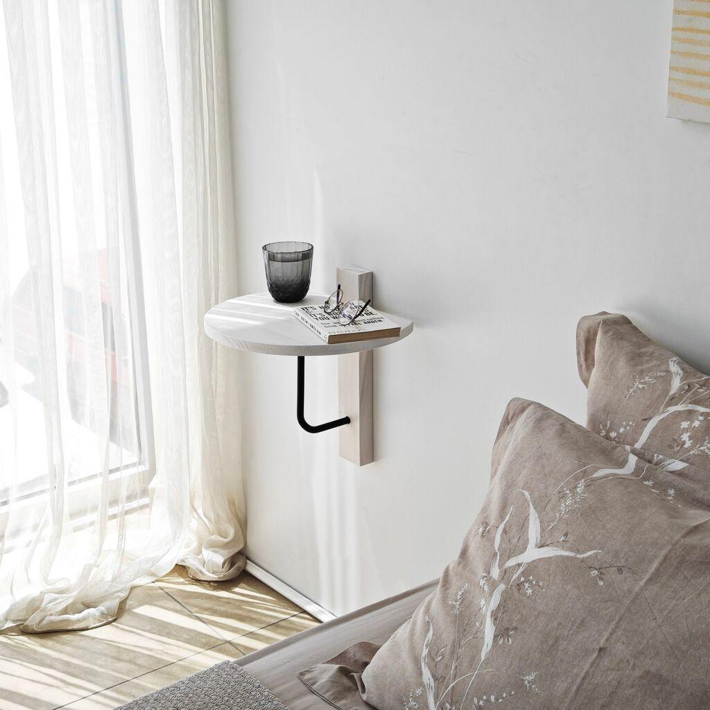 Hanah Home Zidna polica Reve, 35x35x cm,Bela