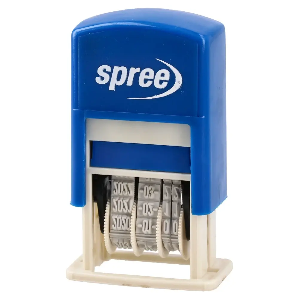 Spree Pečat datumar, Mehanički, 3.5 mm, Plavi