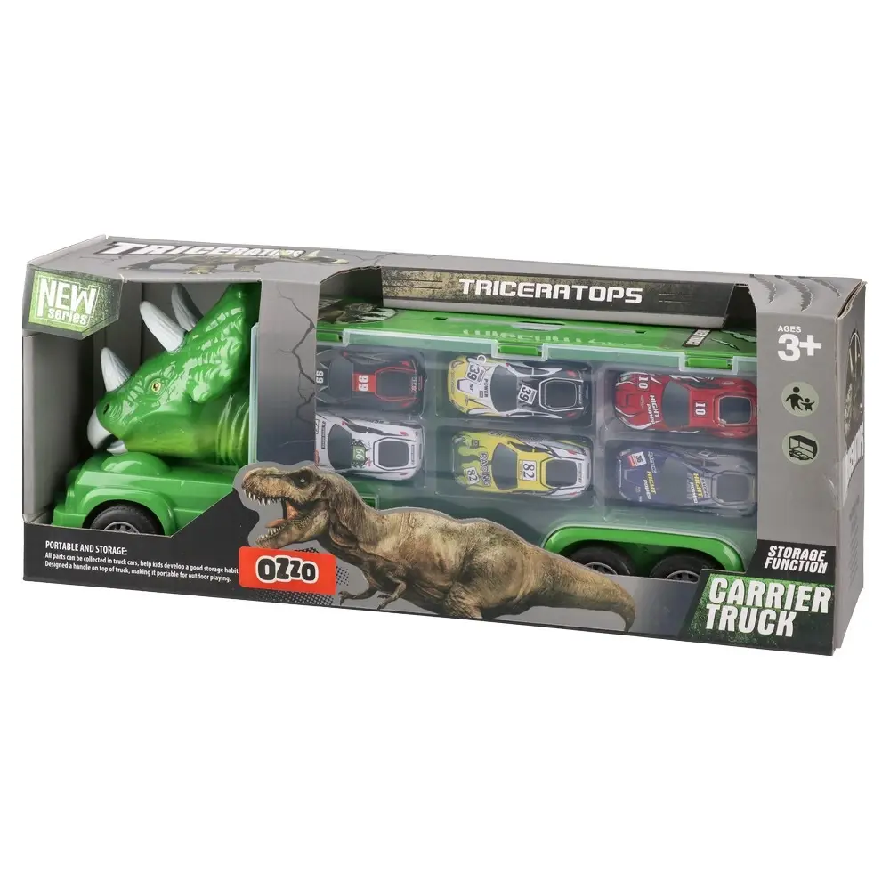 Igračka kamion za transport autica Carrier truck, Zelena