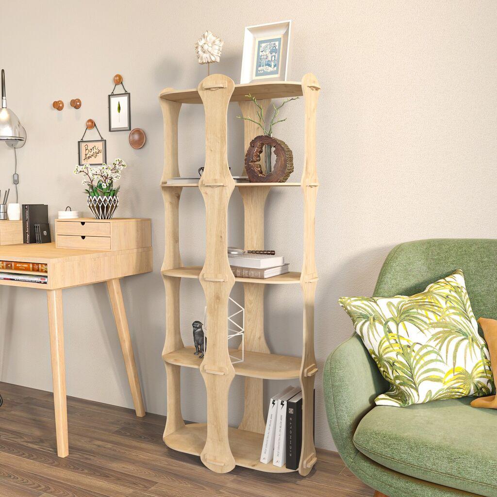 Hanah Home Polica za kuću Ayzi, 57,6x137,5x27 cm, Bež