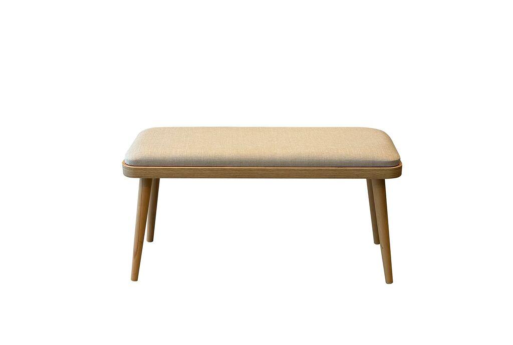 Hanah Home Klupa Vina Mini 0701, 90x46x33 cm, Krem