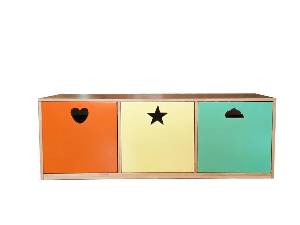 Hanah Home Komoda Toys Cabinet, 130x46x cm, Šarena