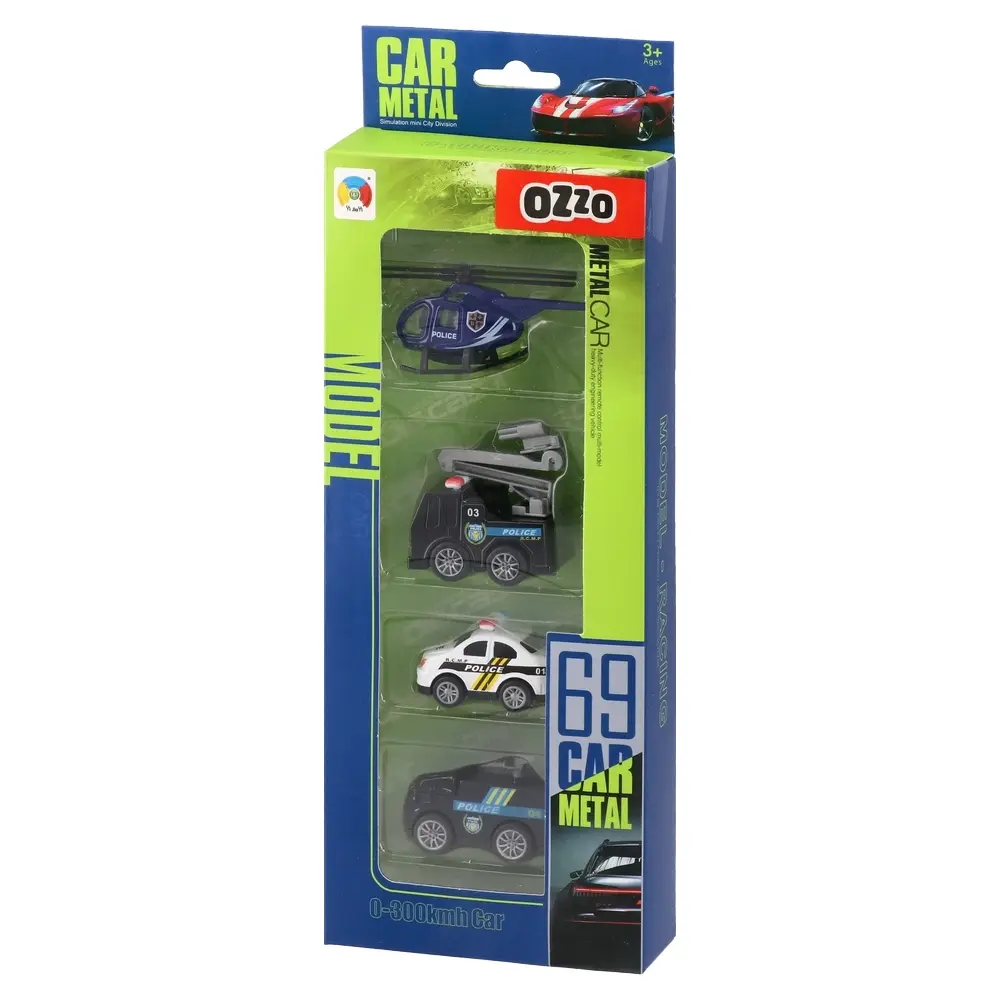 Set metalnih autića 009, Šareni