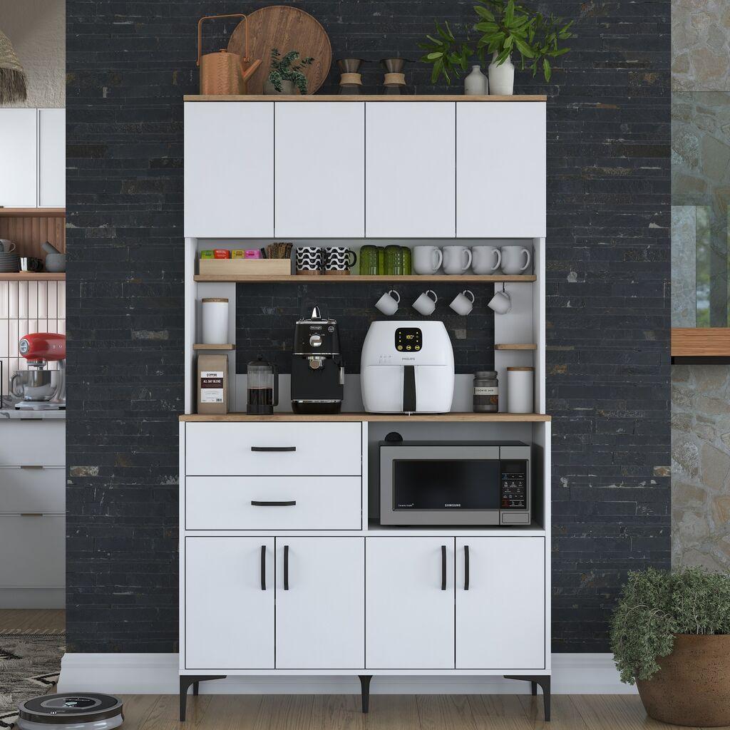 Hanah Home Komoda JE179 3402, 120x204.2x40 cm, Bela