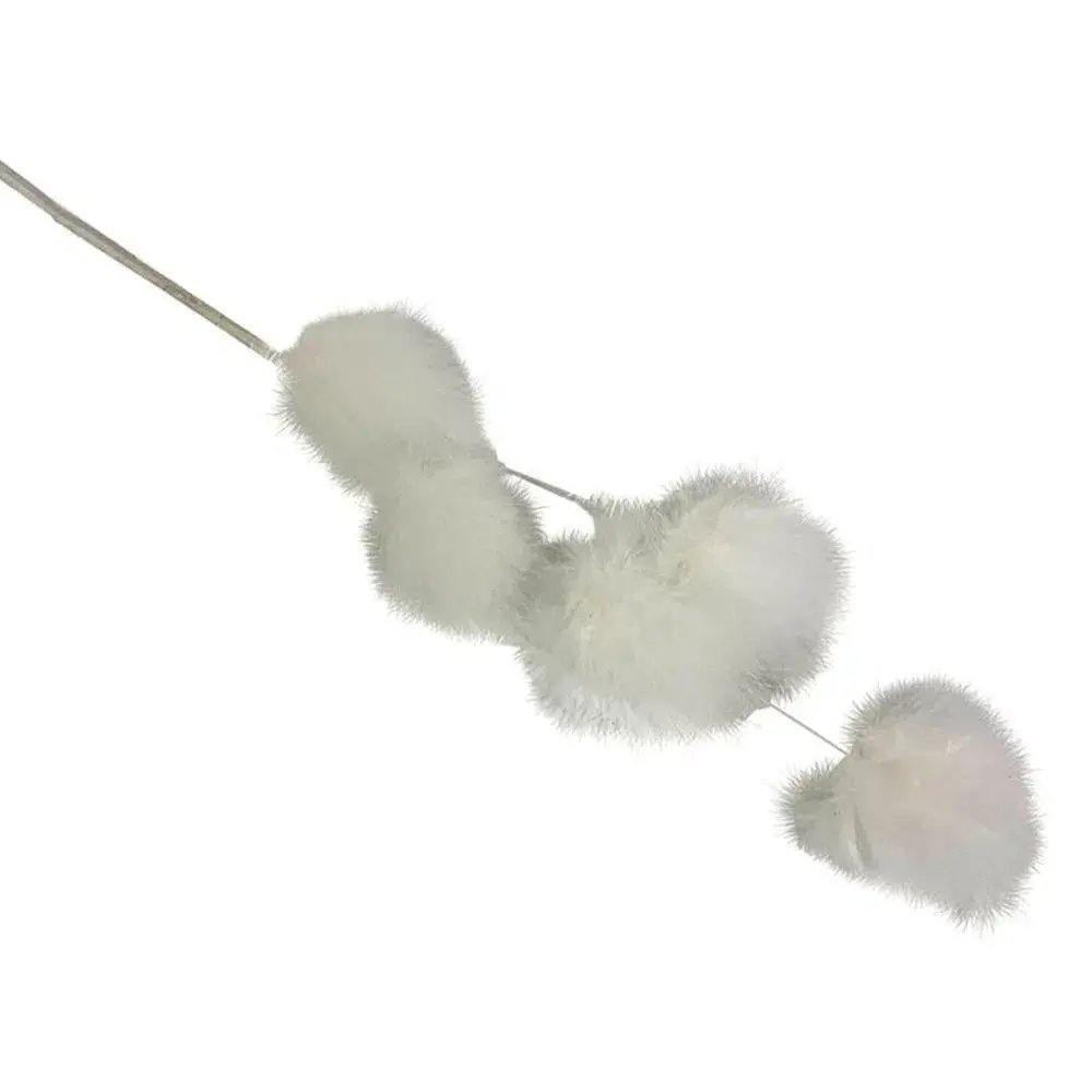 Festa Novogodišnja grana, Perjana, 55 cm, Bela