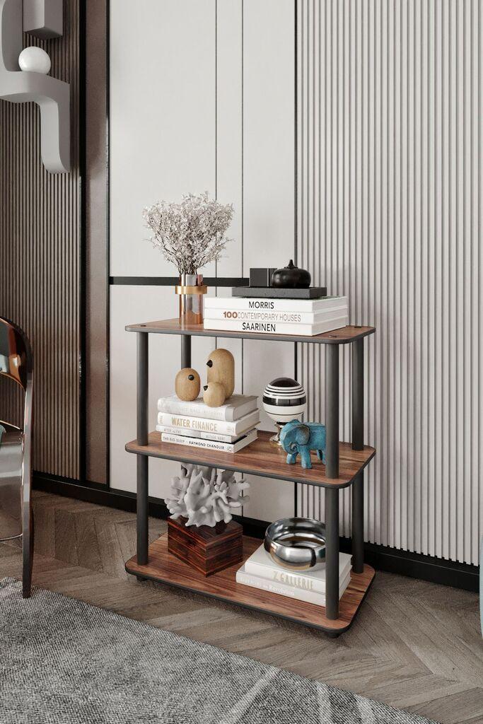 Hanah Home Polica za kuću Bookcase, 30x72x60 cm, Boje oraha