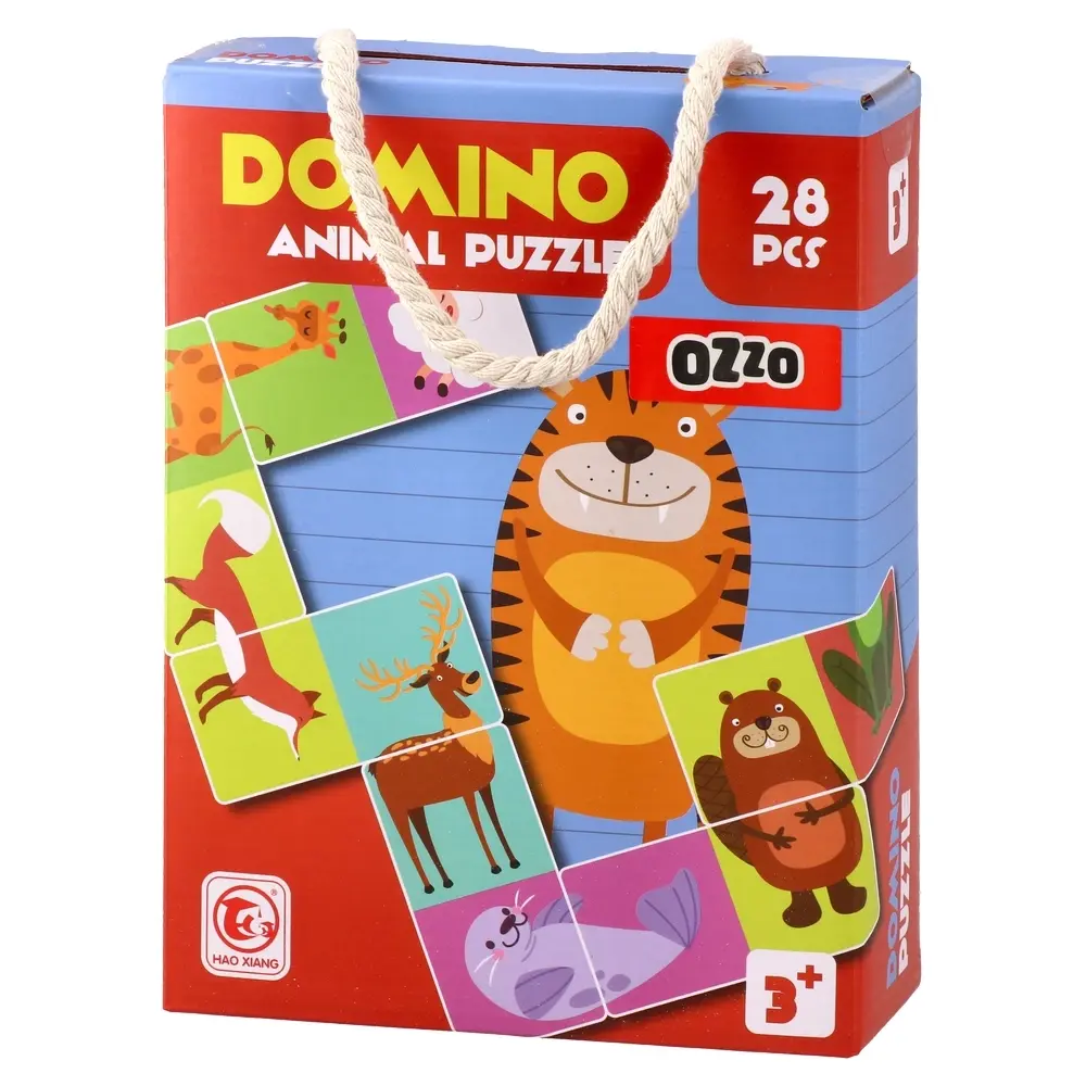 Hao Xiang Edukativna igra Domino Animal puzzle, 28 delova