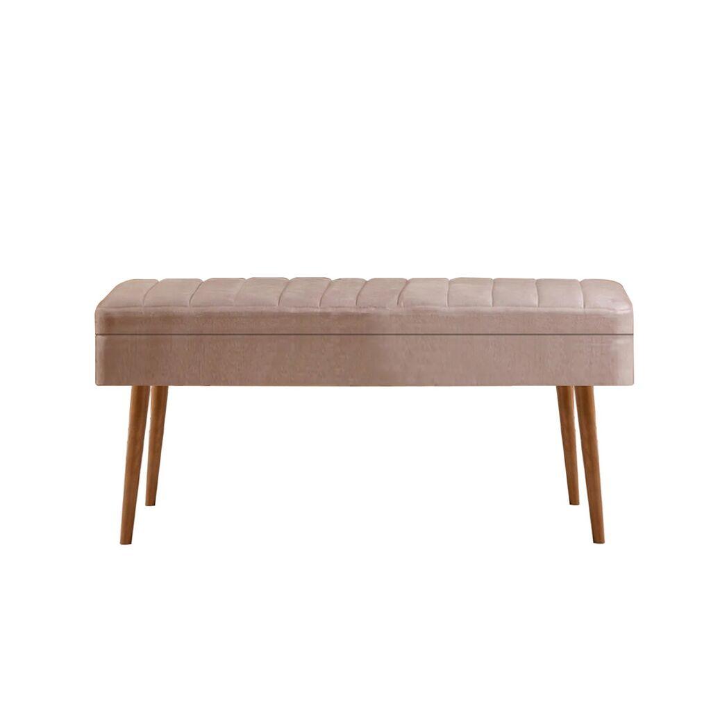 Hanah Home Klupa Vina 0701, 90x39x40 cm, Smeđa