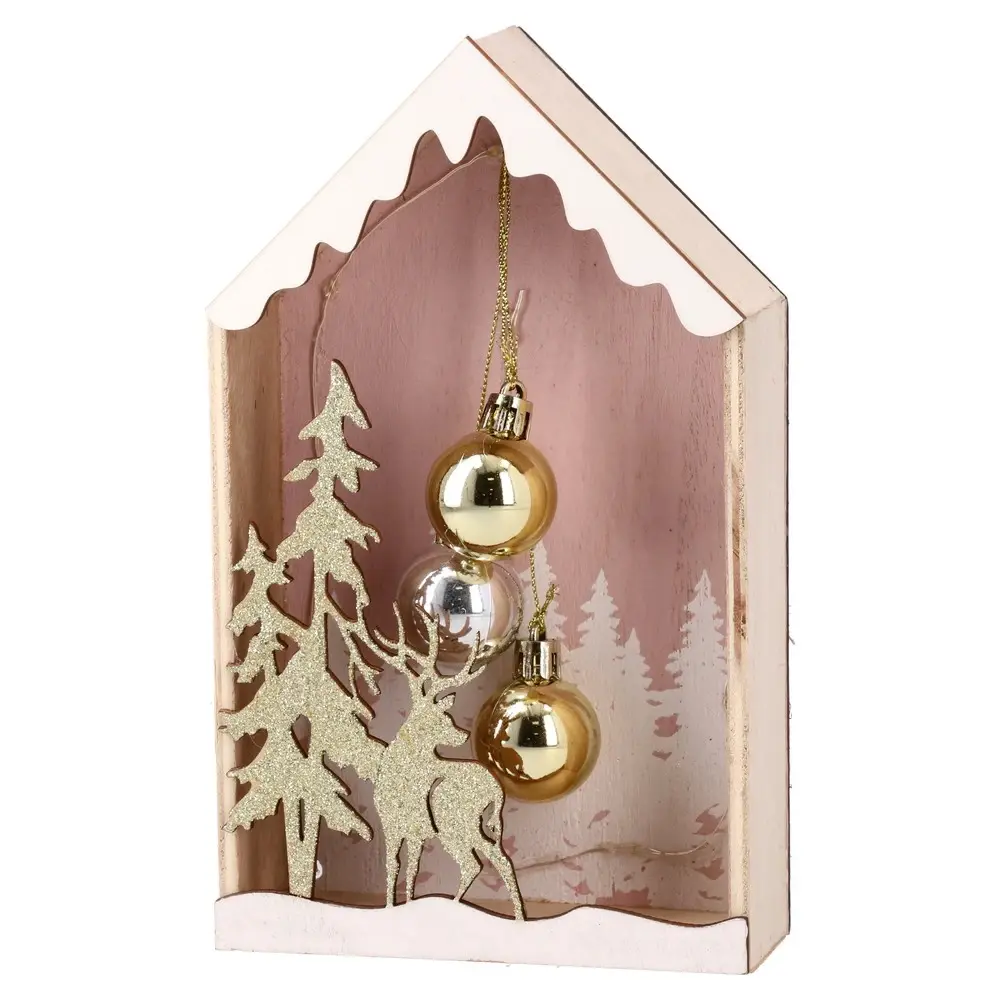 Festa Novogodišnja dekoracija Kućica sa ukrasima Sven