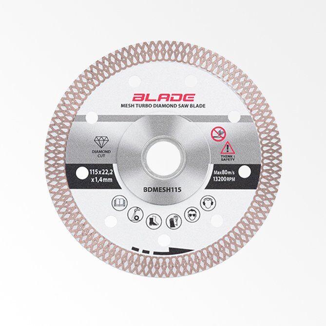 Blade Dijamantski disk za sečenje tvrde keramike Turbo BDMESH115