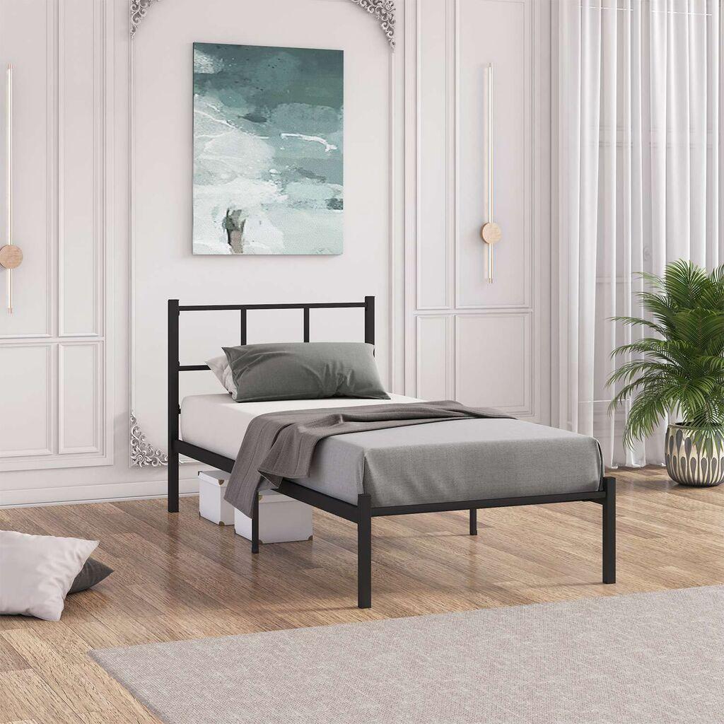 Hanah Home Ram za krevet Cemre, 100x200 cm,Crni