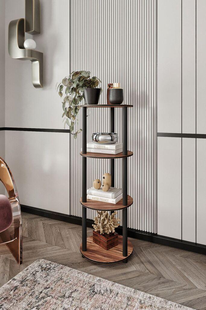 Hanah Home Polica za kuću Bookcase, 30x106x30 cm, Boje oraha