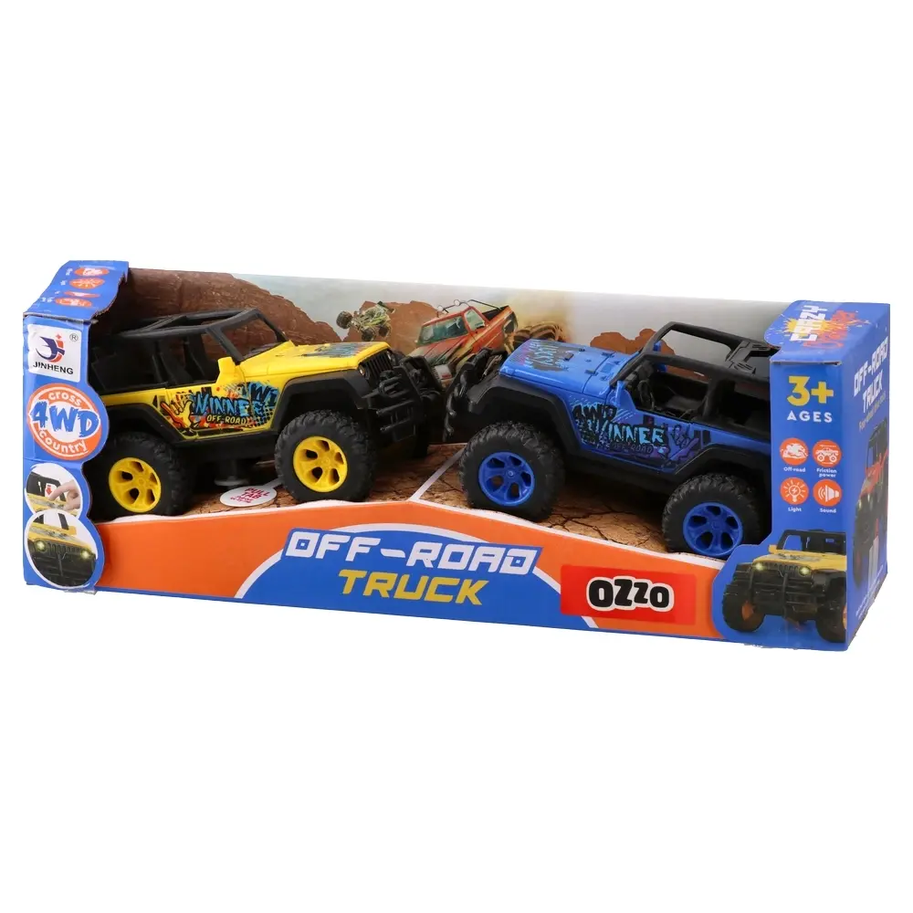 Igračka džip Jinheng 243, Žuto-plava