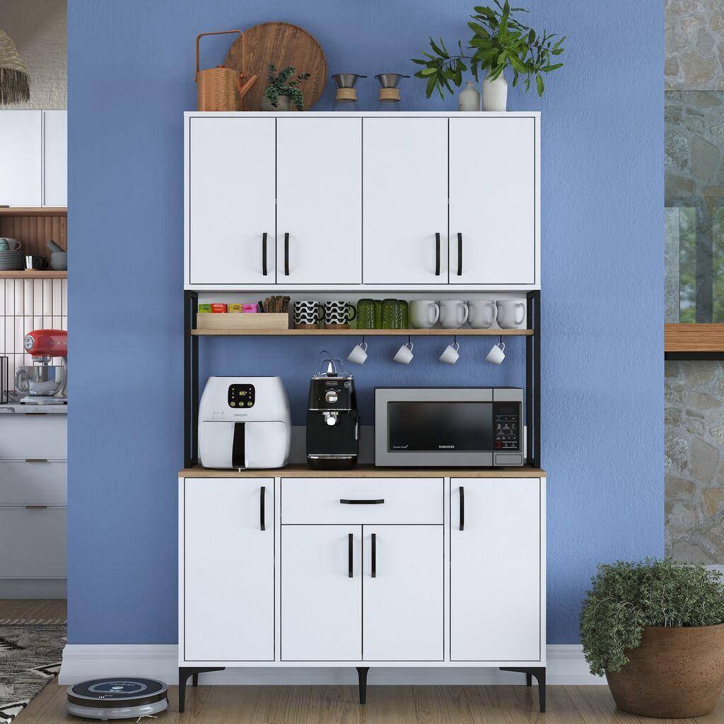 Hanah Home Komoda JE127 3401, 120x198.6x40 cm, Bela