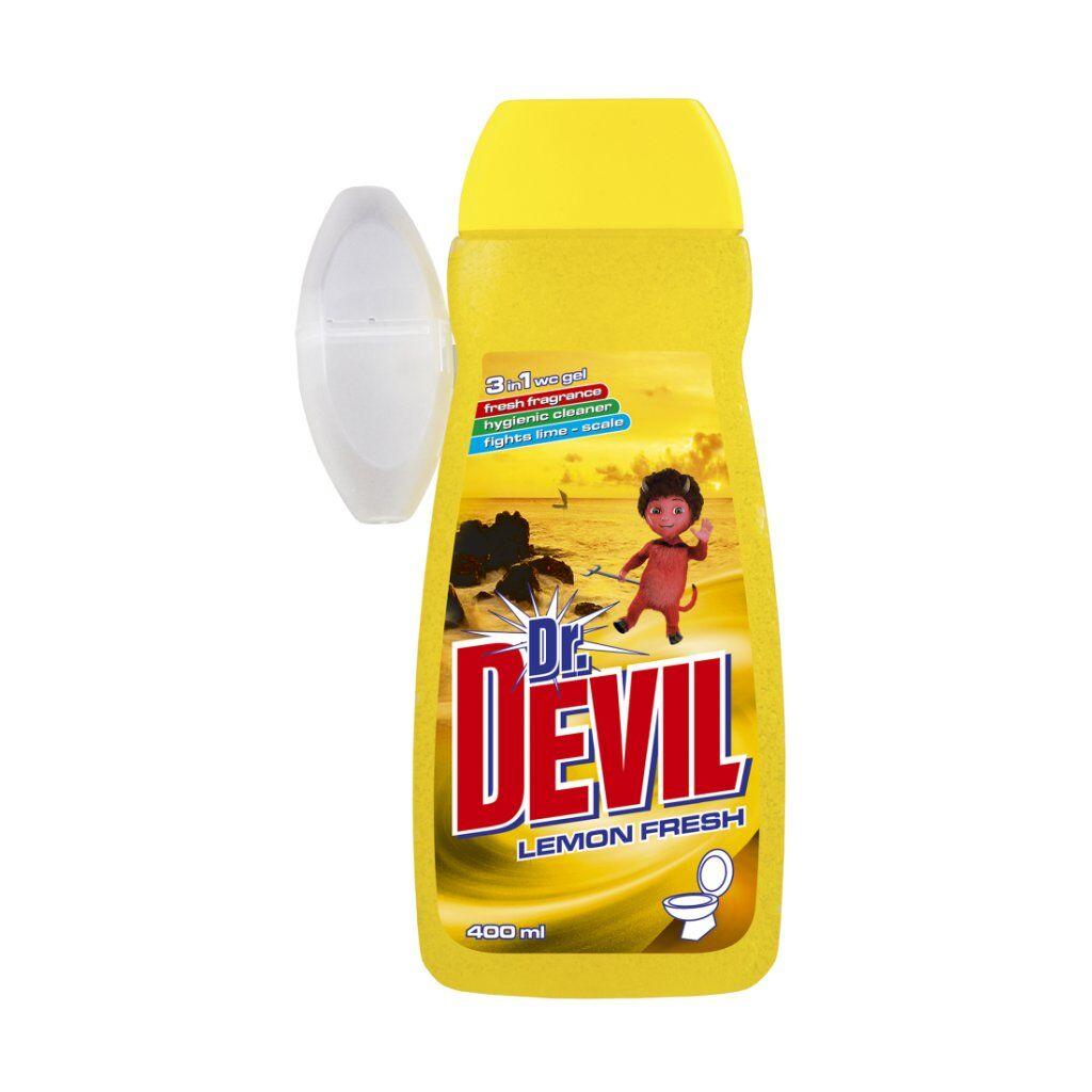 Dr Devil WC gel 3u1 Lemon fresh, 400ml