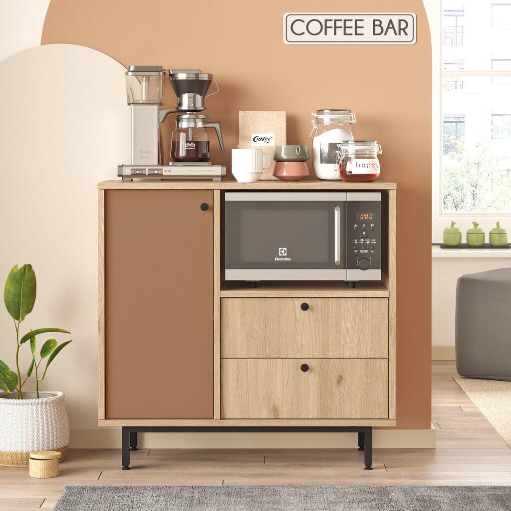 Hanah Home Komoda RE1-SK, 88x85x35.5 cm, Braon