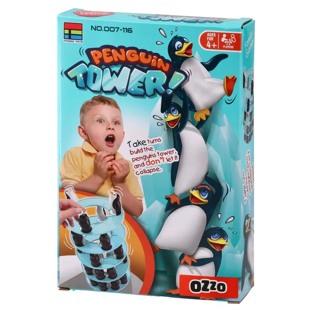 Kingso toys Društvena igra Penguin tower
