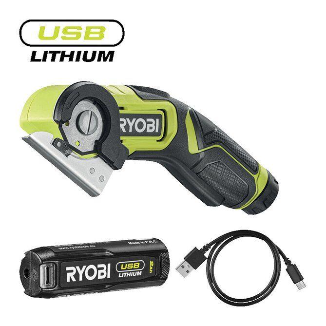 Ryobi Kompaktni bežični alat za sečenje, USB Lithium 4V, 2.0Ah RCT4-120G
