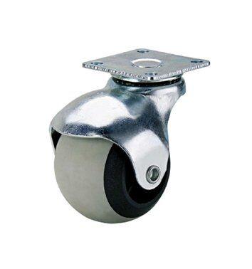 Poljobit Točak loptasti TPR na pločici, 40 mm