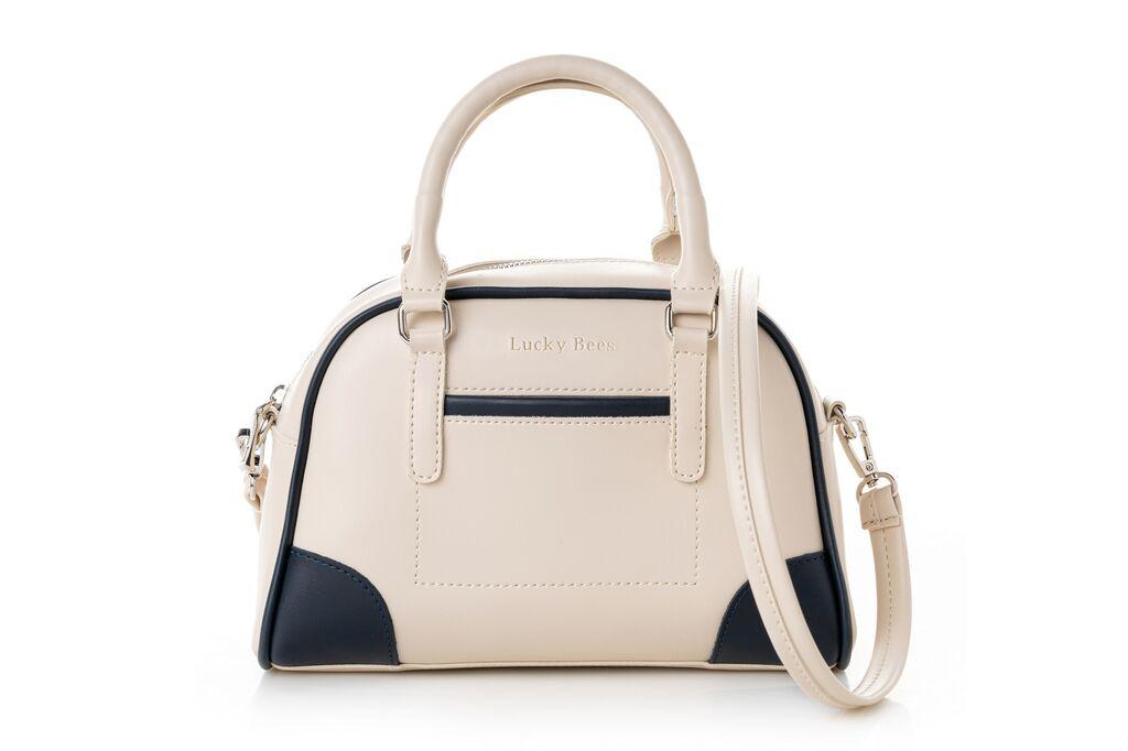 Lucky Bees Ženska torbica 1282, Krem-plava
