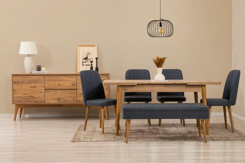 Hanah Home Trpezarijski set Vina 03 0900, 7 delova, Bež