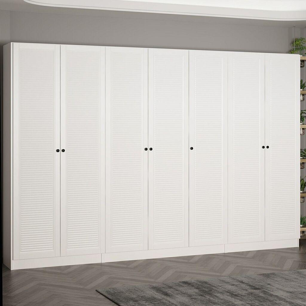 Hanah Home Ormar za hodnik Noah 8463, 315x210x35 cm, Beli