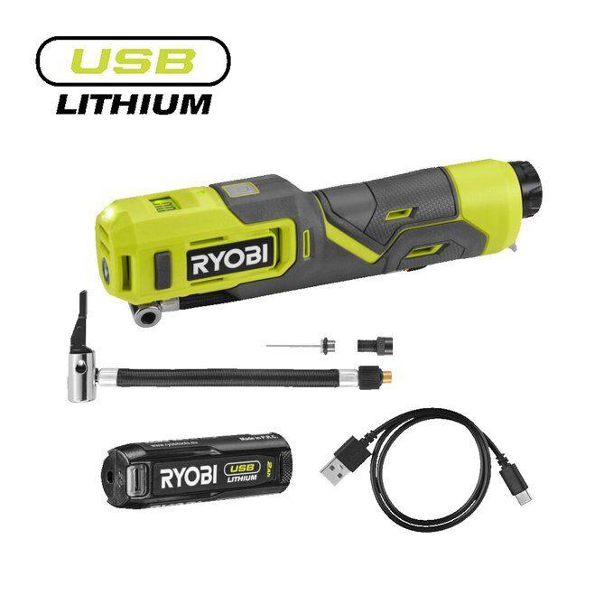 Ryobi Bežična vazdušna pumpa USB, Lithium 4V RI4-120G